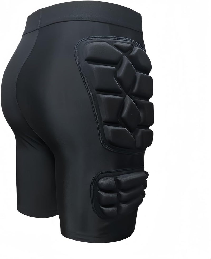Topeter Goalkeeper Armor Shorts, Protective Padded Soccer Goalie Undershorts, Goalkeeper Sliders Compression Sliding Shorts - Image 1